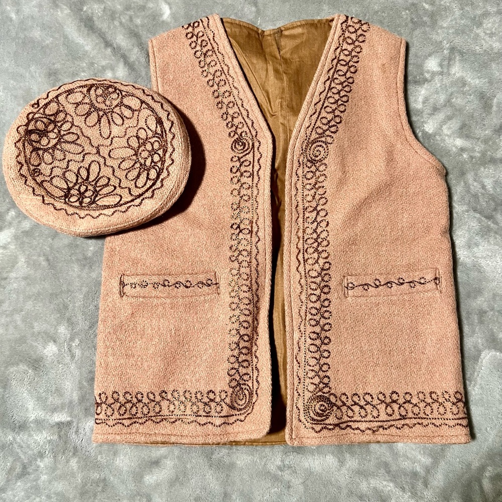 Little boys traditional vest and hat